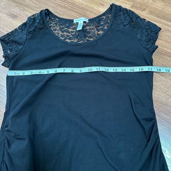 Ambiance Maternity Short Sleeve Black t-shirt | Maternity size XL - Picture 4 of 10